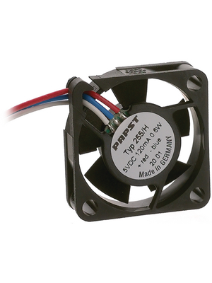 EBM-Papst - 255H/2 - Axial fan DC 25 x 25 x 8 mm 4.5 m3/h 5 VDC 0.6 W, 255H/2, EBM-Papst