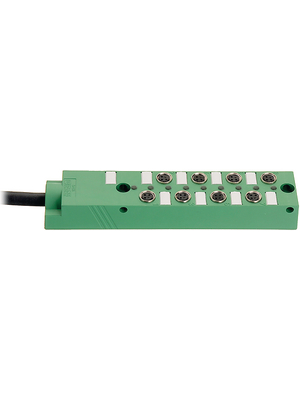Phoenix Contact - SACB- 8/3-L- 5,0PUR-M8 - Actuator/sensor box, socket, M8, 3-pole, 8-way, SACB- 8/3-L- 5,0PUR-M8, Phoenix Contact