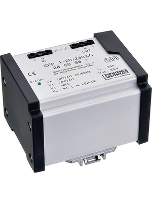 Phoenix Contact - SFP 1-20/230AC - Interference suppression filter with overvoltage protection, type 3 20 A 2, SFP 1-20/230AC, Phoenix Contact