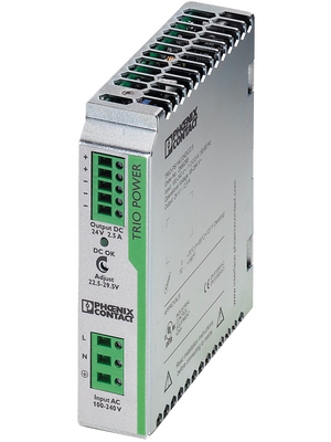 Phoenix Contact - TRIO-PS/1AC/24DC/2.5 - Switched-mode power supply / 2.5 A, TRIO-PS/1AC/24DC/2.5, Phoenix Contact