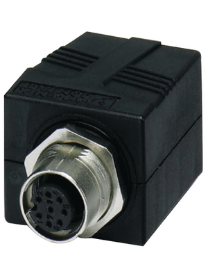 Phoenix Contact - VS-BH-M12FS-8CON-RJ45/180 - Panel mount jack M12 A-coded to RJ45, VS-BH-M12FS-8CON-RJ45/180, Phoenix Contact