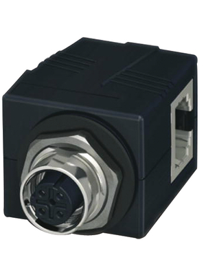 Phoenix Contact - VS-BH-M12FSD-RJ45/90 - Panel mount jack M12 D-coded to RJ45, VS-BH-M12FSD-RJ45/90, Phoenix Contact