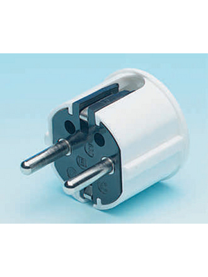 GB Gebro - 632 RW - Plug w/earth, white, 90 N/A white, 632 RW, GB Gebro