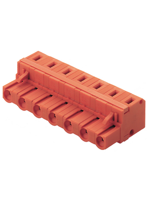 Weidmller - BLZF 7.62/3 SN OR - Socket connector, grid 7.62 3-pin Spring Clamp Terminals 3P, BLZF 7.62/3 SN OR, Weidmller