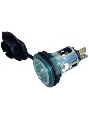 Pro Car - 68040820 - Automotive socket 21 mm 20 A with lock nut, 68040820, Pro Car