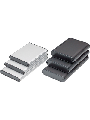 Hammond - 1455A802 - Metal enclosure silver Aluminium N/A, 1455A802, Hammond