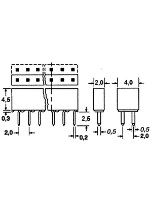 Prostar - FH-2MM-SD-2X10-G - Female connector 2 x 10P Female 20, FH-2MM-SD-2X10-G, Prostar
