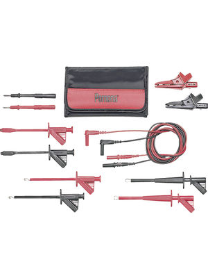 Pomona - 5904A - Safety test lead kit ? 4 mm red + black PU=Set, 5904A, Pomona