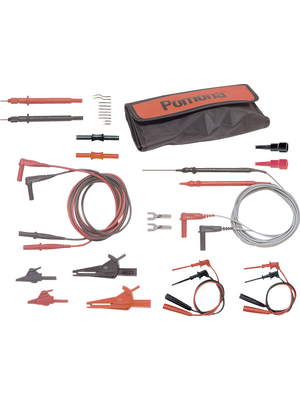 Pomona - 5677B - Safety test lead kit ? 4 mm red + black, 5677B, Pomona