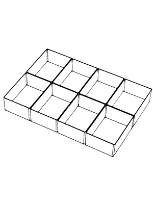 Raaco - BA6-1 - Compartment insert, BA6-1, Raaco