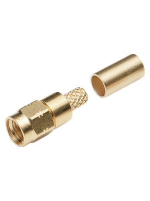 Amphenol - SMA1121B2-3GT50G-H155-50 - SMA cable connector, straight 50 Ohm, SMA1121B2-3GT50G-H155-50, Amphenol