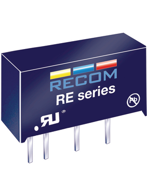 Recom - RE-0505S/P - DC/DC converter 5 VDC 5 VDC, RE-0505S/P, Recom