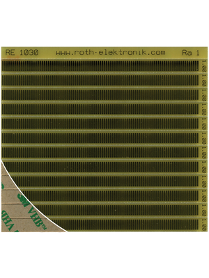 Roth Elektronik - RE1030 - 12 contact rails, self-adhesive, 1.00 mm pitch, RE1030, Roth Elektronik
