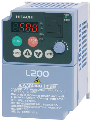 Hitachi - L200-040HFE2 - Frequency converter L200 4.0 kW, 380...480 VAC 3-phase, L200-040HFE2, Hitachi