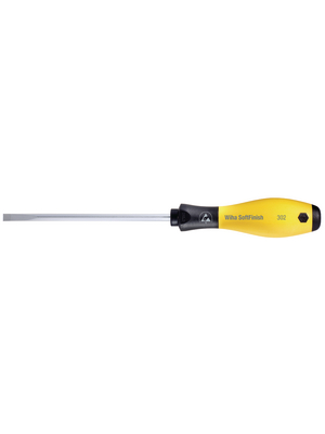 Wiha - 302ESD 2.5 X 75 - Screwdriver ESD Slotted 2.5x0.4 mm, 302ESD 2.5 X 75, Wiha