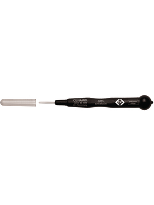 C.K Tools - T4845 09 - Screwdriver Ceramic Slotted 0.9x0.4 mm, T4845 09, C.K Tools
