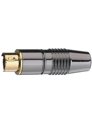 Contrik - Y/C-S4P - Cable connector, mini-DIN 4-pin 4 Soldering Connection N/A, Y/C-S4P, Contrik