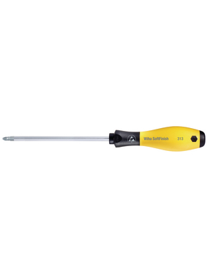 Wiha - 313ESD PZ0 X 60 - Screwdriver ESD Pozidriv PZ0, 313ESD PZ0 X 60, Wiha