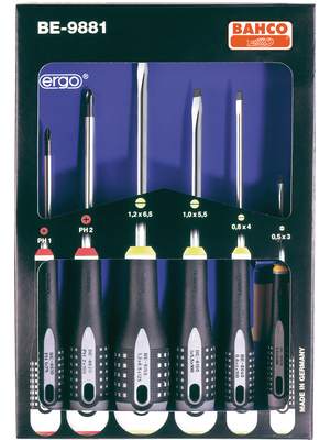Bahco - BE-9881 - Screwdriver set 6 p., BE-9881, Bahco