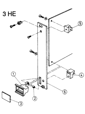 Pentair Schroff - 20817-417 - PCB Panel 3 HE/4 TE, 20817-417, Pentair Schroff