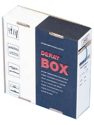 DSG-Canusa - DERAY-HANDY-BOX 1/8 BLUE - Heat-shrink tubing spool box blue 3.2 mmx1.6 mmx10 m, DERAY-HANDY-BOX 1/8 BLUE, DSG-Canusa