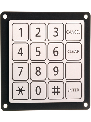 Schurter - 1068.1016.1110001 - Piezo keypad 16, 1068.1016.1110001, Schurter