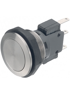 Schurter - 1241.6621.1130000 - Push-button Switch, vandal proof 19 mm 250 VAC/DC 10 A 1 change-over (CO), 1241.6621.1130000, Schurter