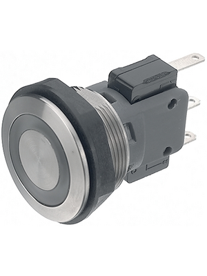 Schurter - 1241.6664.1121000 - Push-button Switch, vandal proof 30 mm 250 VAC/DC 3 A 1 change-over (CO), 1241.6664.1121000, Schurter