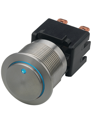 Schurter - 1241.6833.1124000 - Push-button Switch, vandal proof 22 mm 250 VAC 3 A 2 make contacts (NO), 1241.6833.1124000, Schurter