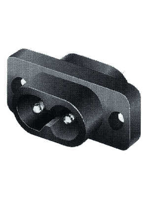 Schurter - 4300.0096 - Flush-type device plug C8 Screw mounting, 4300.0096, Schurter