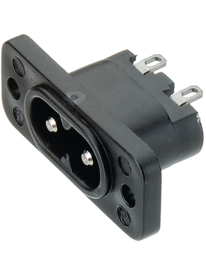 Schurter - 6160.0021 - Flush-type device plug C8 Screw mounting, 6160.0021, Schurter