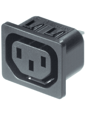 Schurter - 6600.4115 - Flush-mounted device socket C13 Snap-in, 6600.4115, Schurter