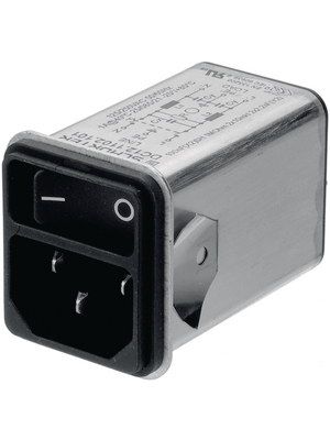 Schurter - DC12.1102.101 - Power inlet with filter 1 A 250 VAC, DC12.1102.101, Schurter