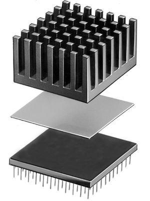 Fischer Elektronik - WLFT 404 40X40 - Heat conducting film 40x40 mm, WLFT 404 40X40, Fischer Elektronik