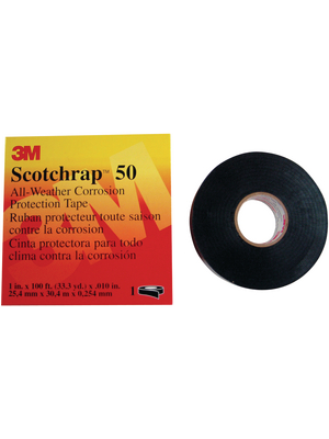 3M - SCOTCHRAP 50 - Anti-corrosion protection tape black 51 mmx30 m, SCOTCHRAP 50, 3M