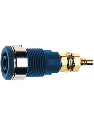 Staeubli Electrical Connectors - SLB4-G YELLOW - Safety socket ? 4 mm yellow CAT III N/A, SLB4-G YELLOW, St?ubli Electrical Connectors