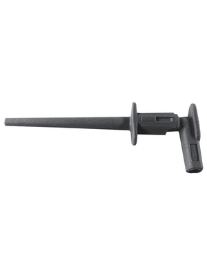 Staeubli Electrical Connectors - MICROGRIP-XB BLACK - Safety gripper ? 2 mm black 300 V, 1 A, CAT II, MICROGRIP-XB BLACK, St?ubli Electrical Connectors