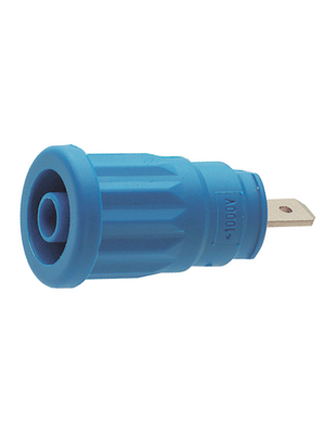 SKS Kontakttechnik - SEP 2610 F4,8 BLUE - Safety socket ? 4 mm blue CAT II N/A, SEP 2610 F4,8 BLUE, SKS Kontakttechnik