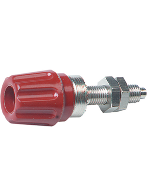 SKS Kontakttechnik - PKN 10 B RED - Binding post ? 4 mm red, PKN 10 B RED, SKS Kontakttechnik