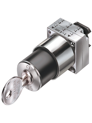 Siemens - 3SB3500-4LD11 - Key Switch 0-I, Lock CES, Latching function, 3SB3500-4LD11, Siemens