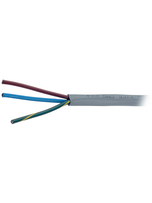 Alpha Wire - 5073/1C SL001 - Mains cable   3  Cores,   3 x1.31 mm2 Stranded tin-plated copper wire unshielded PVC grey, 5073/1C SL001, Alpha Wire