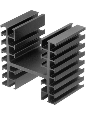 Fischer Elektronik - SK 06/75/SA - Heat sink 75 mm 0.8 K/W black anodised, SK 06/75/SA, Fischer Elektronik