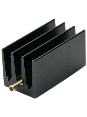 Fischer Elektronik - SK 437/ 50/ STS - Heat sink 50 mm 14 K/W black anodised, SK 437/ 50/ STS, Fischer Elektronik