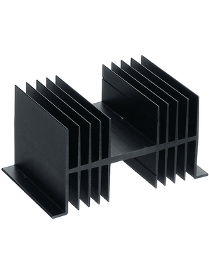 Fischer Elektronik - SK 34/75 SA - Heat sink 75 mm 1 K/W black anodised, SK 34/75 SA, Fischer Elektronik