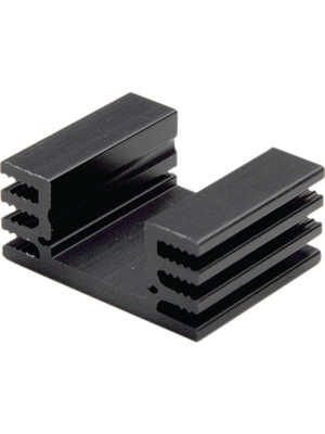 Fischer Elektronik - SK 75/ 25/ SA - Heat sink 25 mm 12.5 K/W black anodised, SK 75/ 25/ SA, Fischer Elektronik