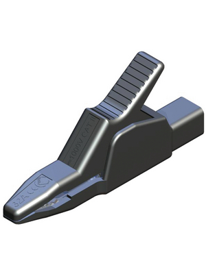 SKS Kontakttechnik - AK 2 B 2540 I BLACK - Crocodile clip ? 4 mm black 1000 VAC 1000 VDC, 32 A, AK 2 B 2540 I BLACK, SKS Kontakttechnik