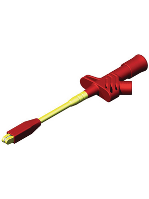 SKS Kontakttechnik - KLEPS 2800 RED - Safety gripper ? 4 mm red 1000 V, 20 A, CAT III, KLEPS 2800 RED, SKS Kontakttechnik