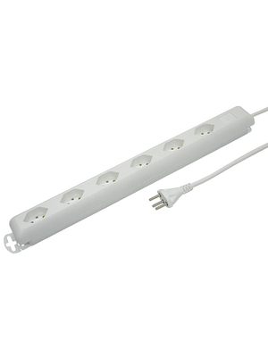 Steffen - STEBA LINEA ANTHR. 6XT13 W/O S - Outlet strip, 6xJ (T13), 3 m, Type 12, STEBA LINEA ANTHR. 6XT13 W/O S, Steffen