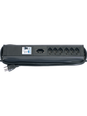 Steffen - STEBA UNIVERSALE 7XT13 MIT FI - Outlet strip, 7xJ (T13), 3 m, Type 12, STEBA UNIVERSALE 7XT13 MIT FI, Steffen