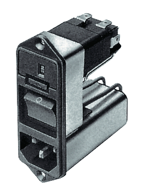 Schurter - CD14.4101.151 - Power inlet with filter 1 A 250 VAC, CD14.4101.151, Schurter